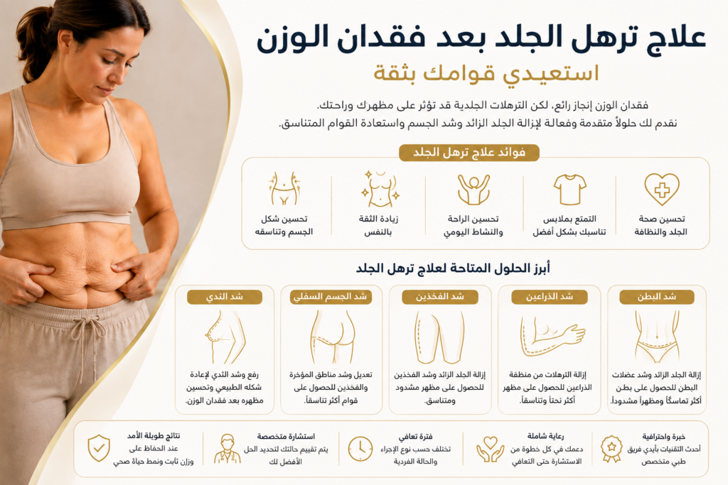 لماذا تختار دكتور عمر فودة لعلاج ترهل الجلد بعد فقدان الوزن في الدوحة؟